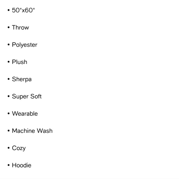 Adult plush hooded sherpa throw - Picture 3 of 6